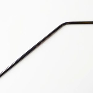 Black stainless steel straw