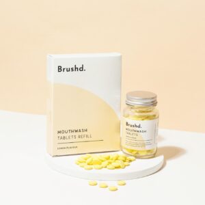 Brushd Mouthwash Tablets Refill- Lemon