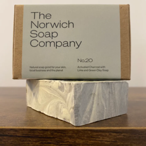 Norwich Soap Company – No.20 Activated Charcoal with Lime and Green Clay Soap