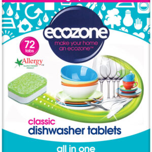 Ecozone Classic Dishwasher Tablets – 72 Pack