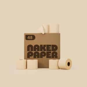 Naked Paper Unbleached Recycled Toilet Roll
