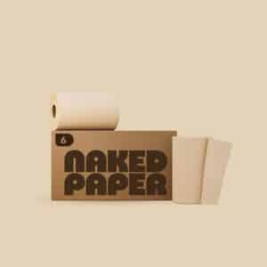Naked Paper Unbleached Recycled Kitchen Roll