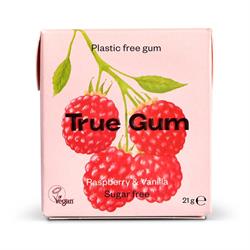 True Gum Chewing Gum - Raspberry & Vanilla
